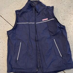 Vineyard Vines Dark Blue Vest with Reflective Accents